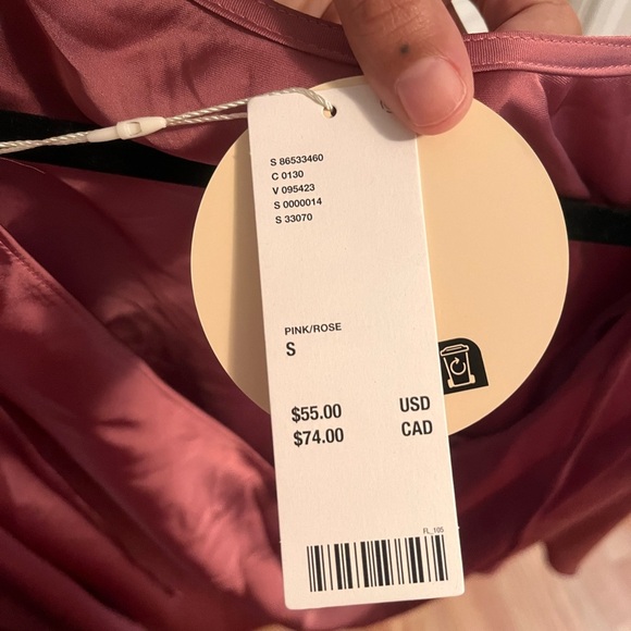 Urban Outfitters Pink Sheath Dress Mock Neck Long Sleeve - Picture 3 of 8